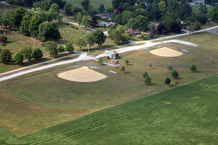 athletic field construction by Orr construction of apple creek Ohio